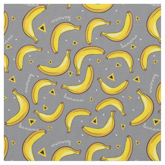 Tecido do impressão do pop art das bananas (Detalhe)