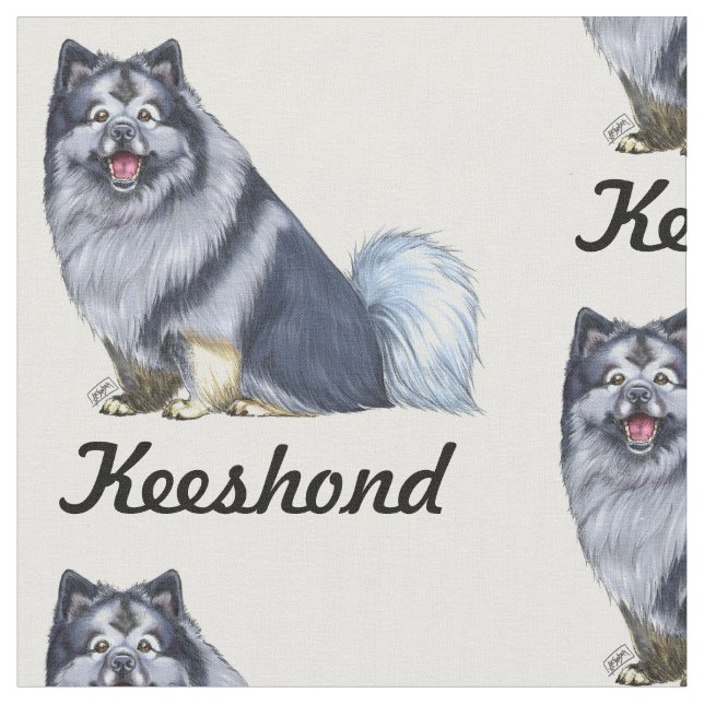 tecido do keeshond (Detalhe)