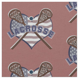 Tecido do Lacrosse com a bandeira dada forma