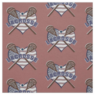 Tecido do Lacrosse com a bandeira dada forma