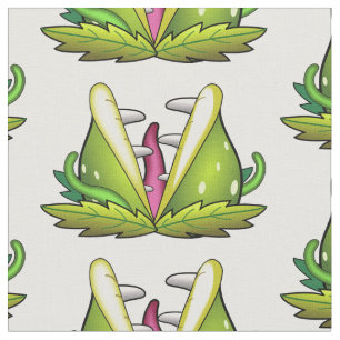 tecido do monstro do flytrap de venus