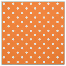 Tecido do Orange Bolinhas