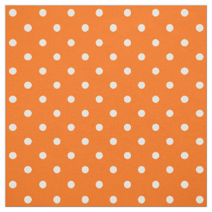 Tecido do Orange Bolinhas