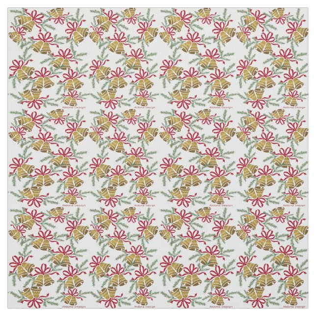 Tecido do padrão da Bell de Natal (Modelo)