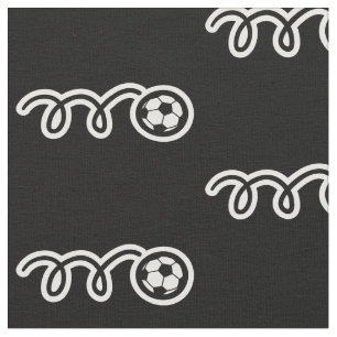 Tecido do padrão da bola de futebol Esporte imp