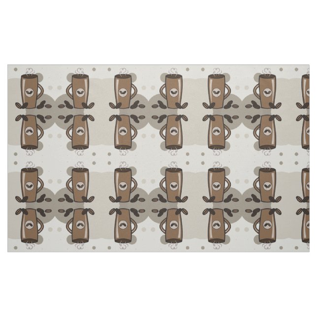 Tecido do padrão da caneca (Fat Quarter)