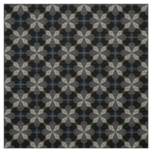 Tecido do padrão de azulejo da Cinza preto Glitch2