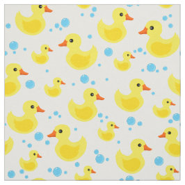 Tecido do padrão de patos de borracha