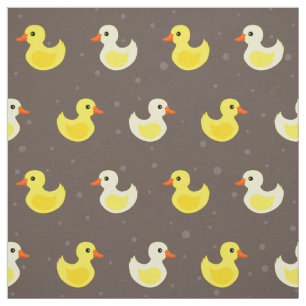 Tecido do padrão de patos de borracha
