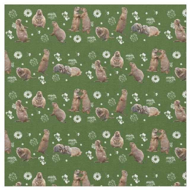Tecido do partido do cão de pradaria (verde (Detalhe)