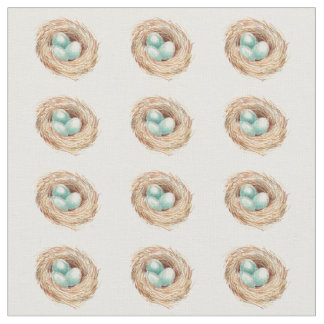 Tecido do pássaro do ninho do ovo do pisco de