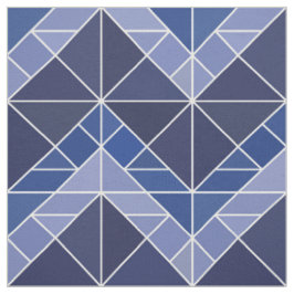 Tecido do Tangram do índigo