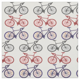 Tecido do teste padrão do impressão da bicicleta