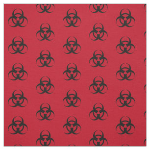 Tecido do teste padrão do símbolo do Biohazard