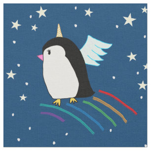 Tecido do unicórnio do pinguim
