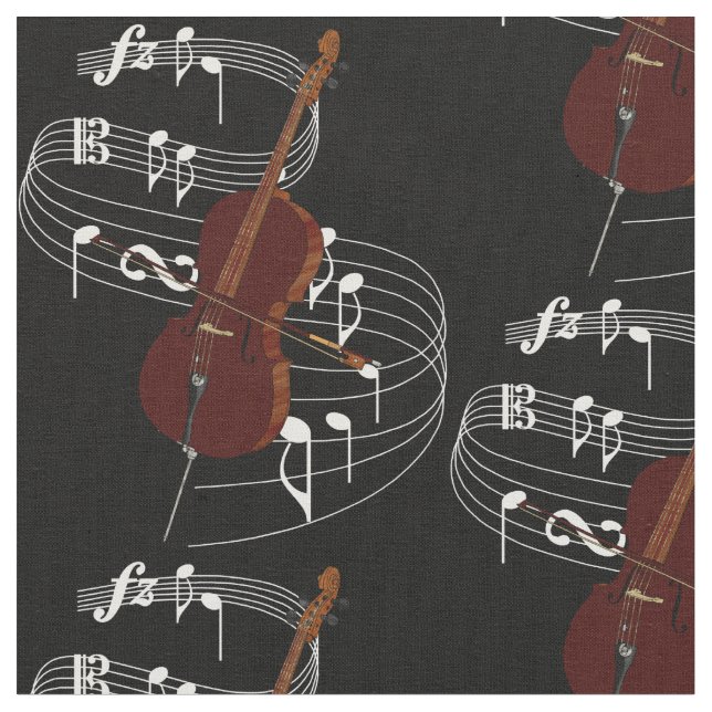 Tecido do violoncelo - obscuridade (Detalhe)