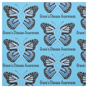 Tecido Doença de sepulturas com a fita da consciência d