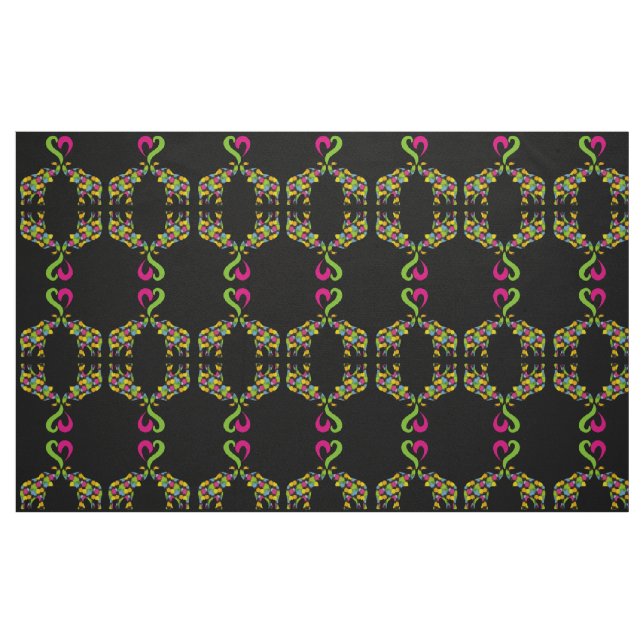 Tecido Dois elefantes apaixonados (Fat Quarter)