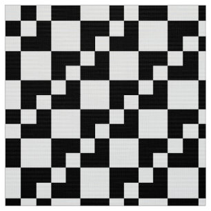 Tecido Domino de patch - Preto e Branco