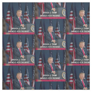 Tecido Donald J. Trump 45º Presidente Keepsaame