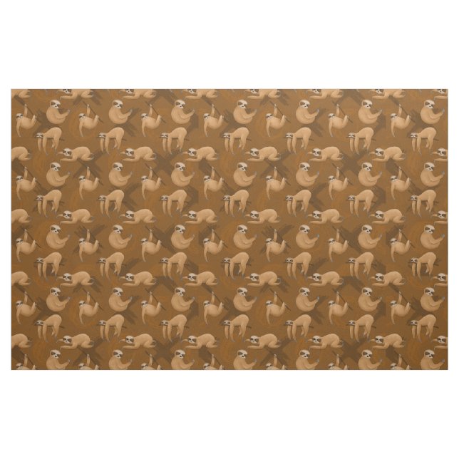 tecido dos amantes da preguiça-marmorta giro (Fat Quarter)