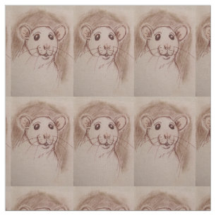 Tecido dos desenhos animados do rato do