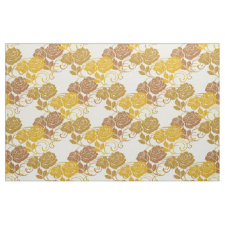 Tecido Dourada Grande Vintage, Vintage, Rosas Florais Vit