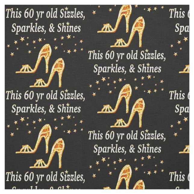 Tecido Dourado 60º ANIVERSÁRIO (Modelo)