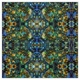 Tecido Dourado Azul