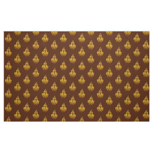 Tecido dourado da folha de bordo