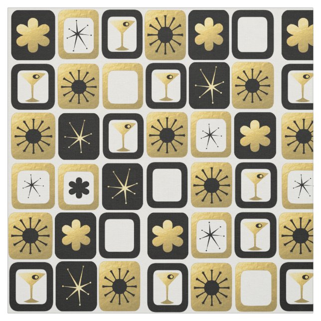 Tecido Dourado glamoroso retro (Modelo)