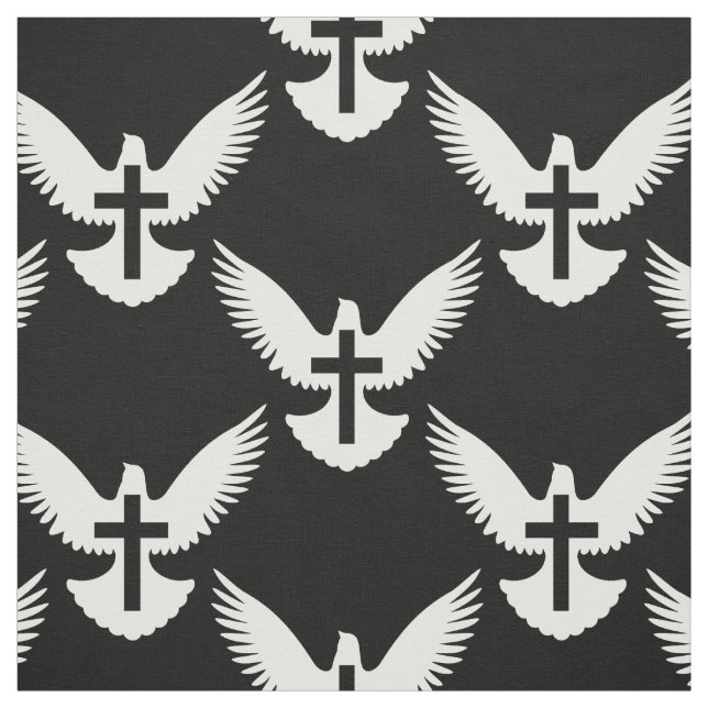 Tecido Dove com Cruz (Modelo)