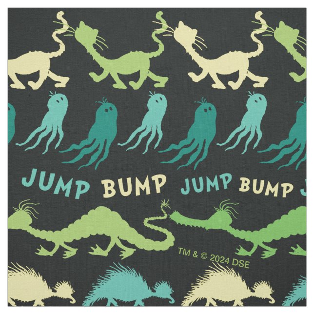 Tecido Dr. Seuss | Padrão de Halloween "Bump Jump" (Modelo)