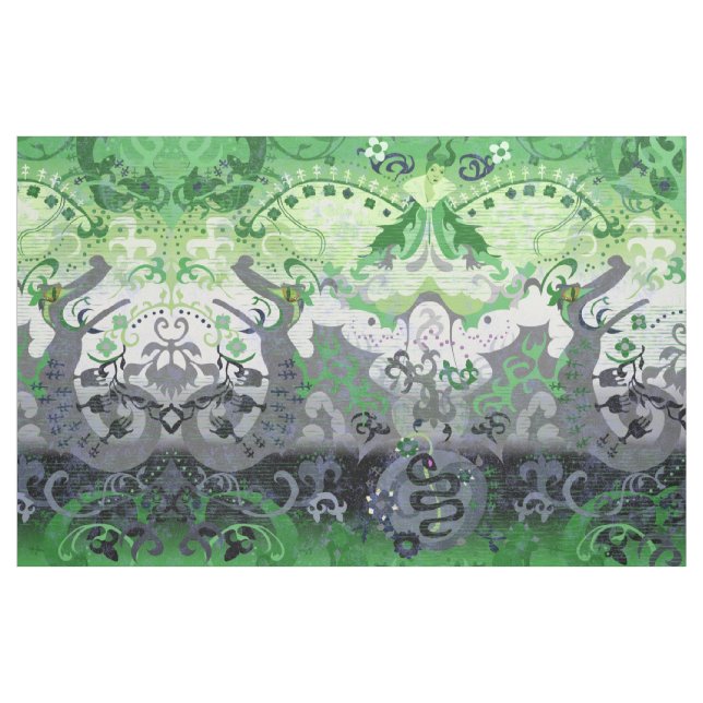 Tecido Dragão Aromântico Damask Aro Pride Sinalizador Cor (Fat Quarter)