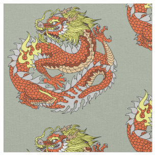 Tecido Dragão chinês