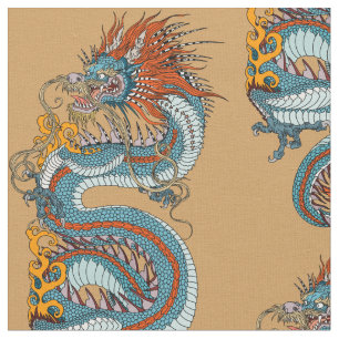 Tecido Dragão chinês tradicional