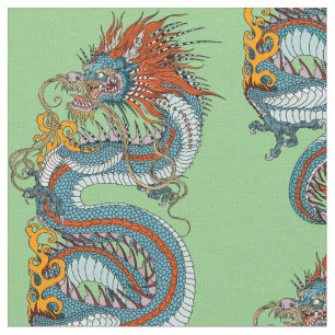 Tecido Dragão chinês tradicional