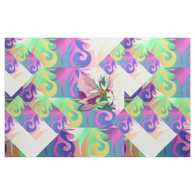 Tecido Dragão da flor (Fat Quarter)