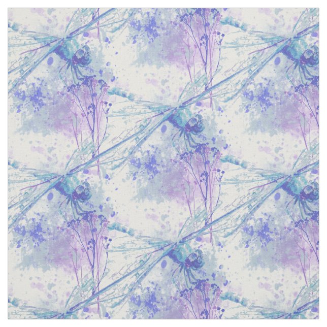 Tecido Dragonfly Original em Blue Mauve Nature (Modelo)