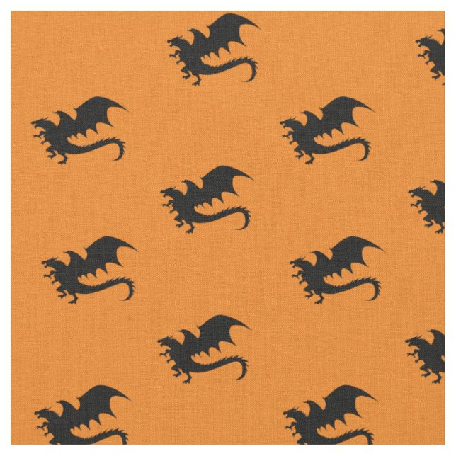 Tecido Dragons DND Silhouettes (Detalhe)