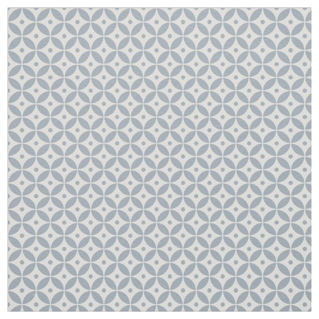 Tecido Dusty Blue Geométrico Pattern Shippo. Litoral (Modelo)