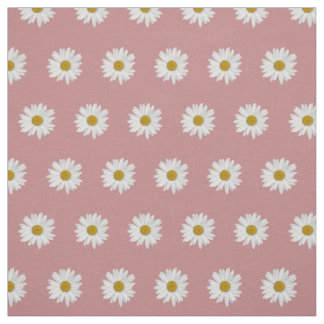Tecido Dusty Rosa Bohemian Daisy Pattern