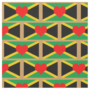 Tecido e coração da Jamaica Flag, moda/reggae