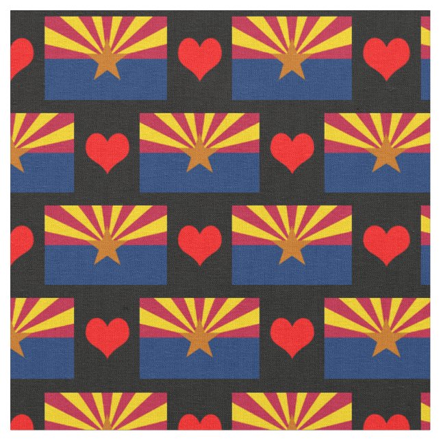 Tecido e coração de sinalizador de Arizona, moda d (Detalhe)