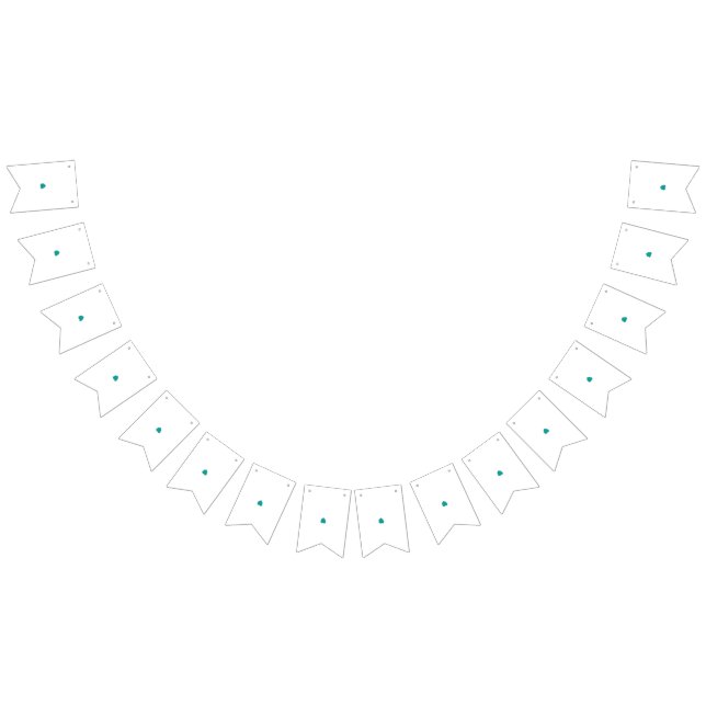 Tecido e marco - Bandeiras de Bunting Décor (Todos)