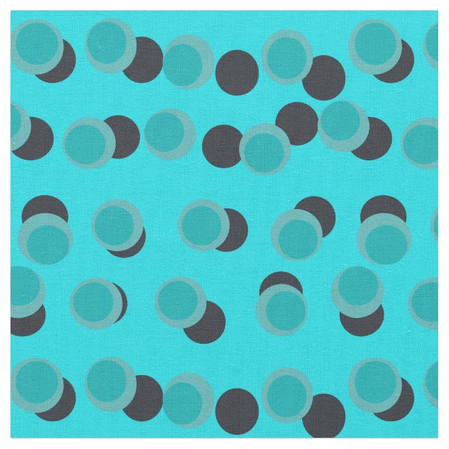Tecido Eclipse Turquesa Atômica - Moderno de Meados do Sé (Detalhe)