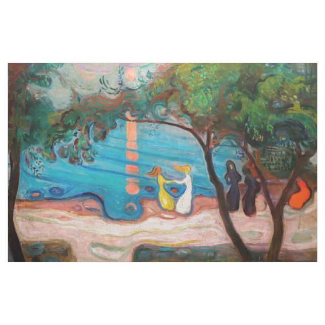 Tecido Edvard Munch - dança na praia (Jarda)