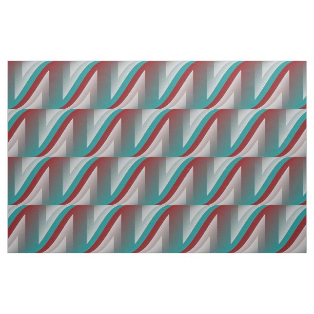Tecido efeito da esfera de cinza teal burgundy (Fat Quarter)