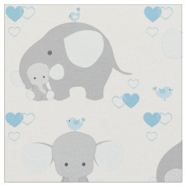 Tecido Elefante Cinza Azul Safari Nursery Baby Boy