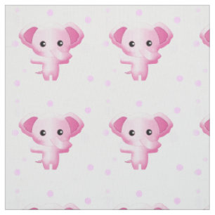 Tecido Elefante De Menina Rosa-Rosa-Bonita